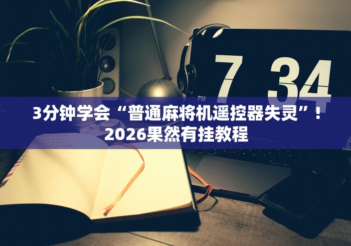 3分钟学会“普通麻将机遥控器失灵”!2026果然有挂教程