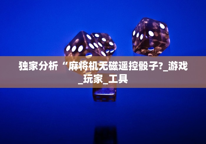 独家分析“麻将机无磁遥控骰子?_游戏_玩家_工具 独家分析“麻将机无磁遥控骰子?_游戏_玩家_工具