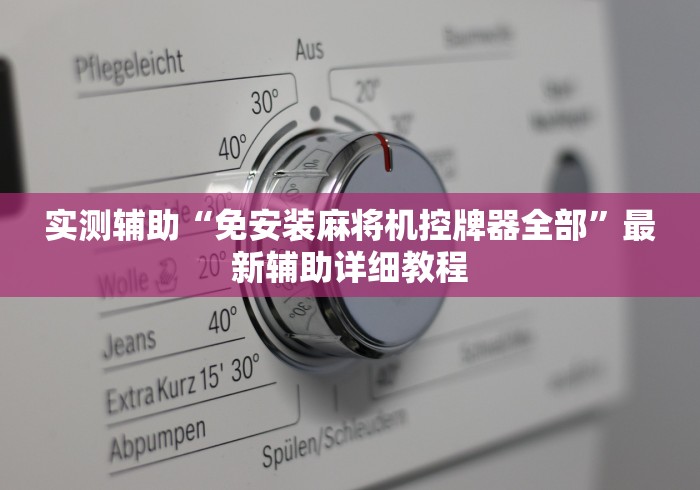 实测辅助“免安装麻将机控牌器全部”最新辅助详细教程