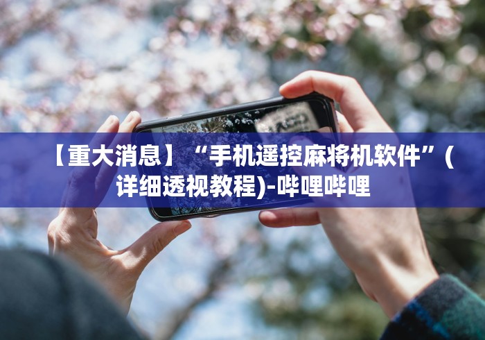 【重大消息】“手机遥控麻将机软件”(详细透视教程)-哔哩哔哩