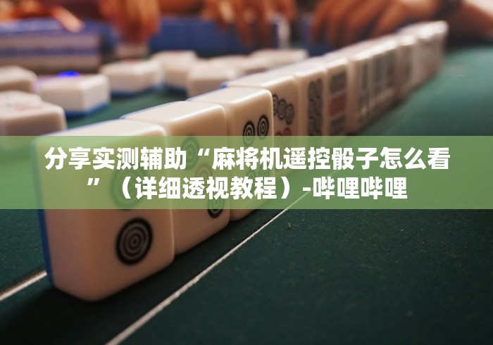 分享实测辅助“麻将机遥控骰子怎么看”（详细透视教程）-哔哩哔哩