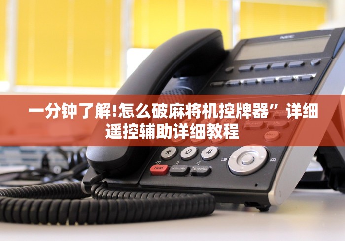 一分钟了解!怎么破麻将机控牌器”详细遥控辅助详细教程