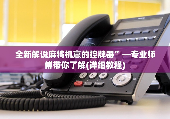 全新解说麻将机赢的控牌器”—专业师傅带你了解(详细教程)