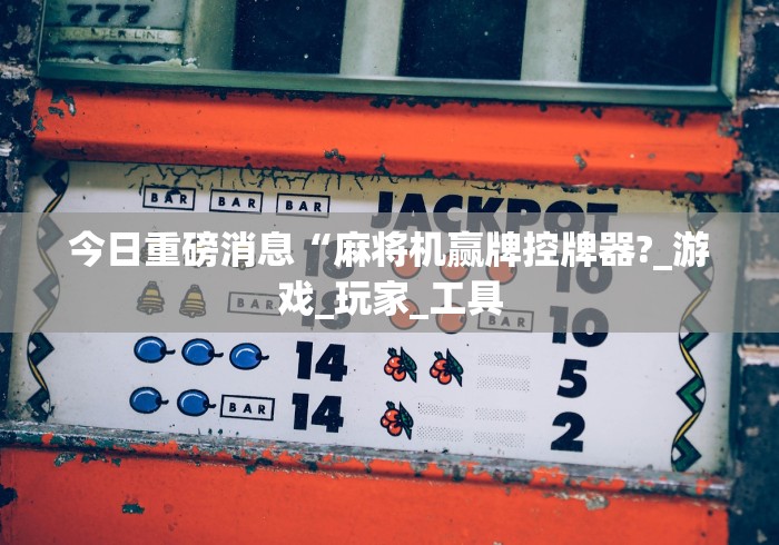 4分钟了解“测试程序麻将机遥控器”作弊遥控(辅助外遥控+