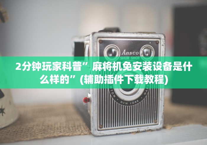 [8秒详论]“麻将机用遥控器”（辅助插件下载教程）