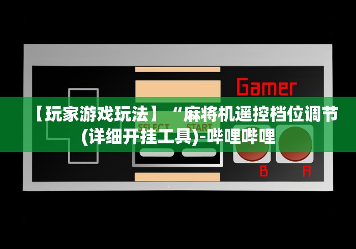 【玩家新攻略】“麻将机程控器斗牛”(太坑了果然遥控)
