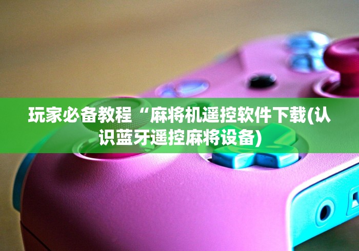 分享实测辅助“麻将机遥控器防作弊”附图文使用教程