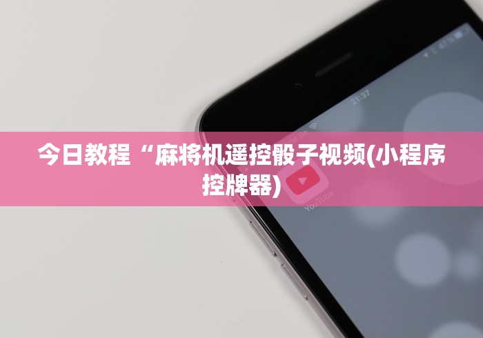 科技媒体实测“麻将机胡牌神器安徽”(确实真的遥控)