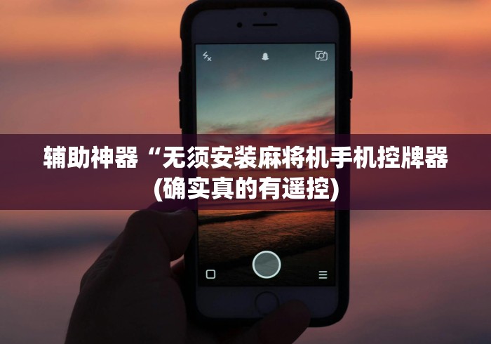 玩家必备十款普通的麻将机有遥控器吗”作弊遥控(辅助外遥控+