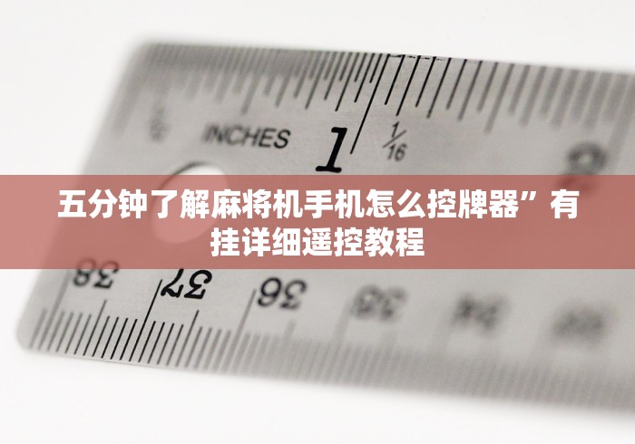 五分钟了解麻将机手机怎么控牌器”有挂详细遥控教程 五分钟了解麻将机手机怎么控牌器”有挂详细遥控教程