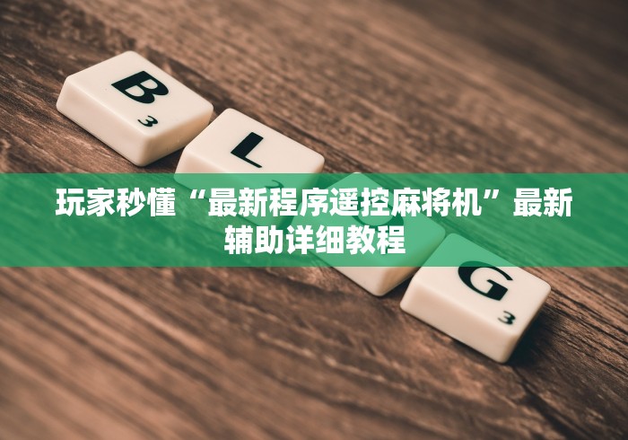 玩家秒懂“最新程序遥控麻将机”最新辅助详细教程