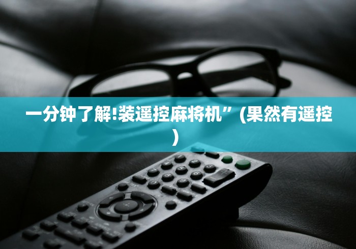 一分钟了解!装遥控麻将机”(果然有遥控) 