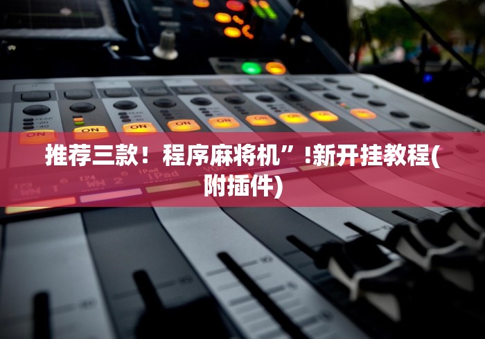 推荐三款！程序麻将机”!新开挂教程(附插件)