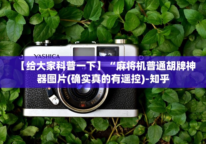 【给大家科普一下】“麻将机普通胡牌神器图片(确实真的有遥控)-知乎