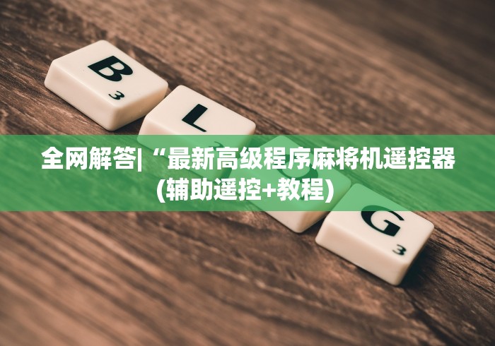 全网解答|“最新高级程序麻将机遥控器(辅助遥控+教程) 