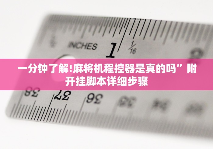 一分钟了解!麻将机程控器是真的吗”附开挂脚本详细步骤 一分钟了解!麻将机程控器是真的吗”附开挂脚本详细步骤