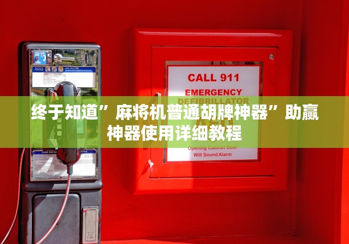 终于知道”麻将机普通胡牌神器”助赢神器使用详细教程