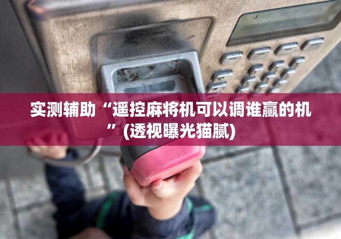 实测辅助“遥控麻将机可以调谁赢的机”(透视曝光猫腻)