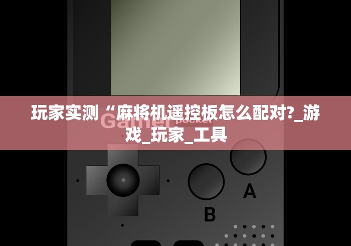玩家实测“麻将机遥控板怎么配对?_游戏_玩家_工具